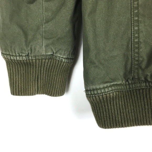 GAP Kids Jacket Utility Military Army Green Camo Hood Southwestern Size Small - Picture 13 of 14